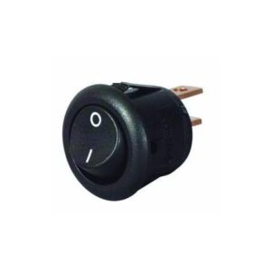 SWITCH ROCKER MINI ROUND ON/OFF BLACK