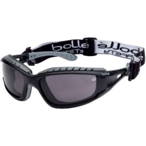 TRACKER GLASSES - CLEAR PC LENS WITH BLACK NYLON FRAME